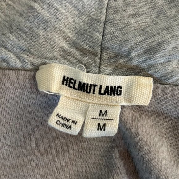Helmut Lang Villonous Asymmetrical Light Gray Biker Jacket Size M - Picture 13 of 15